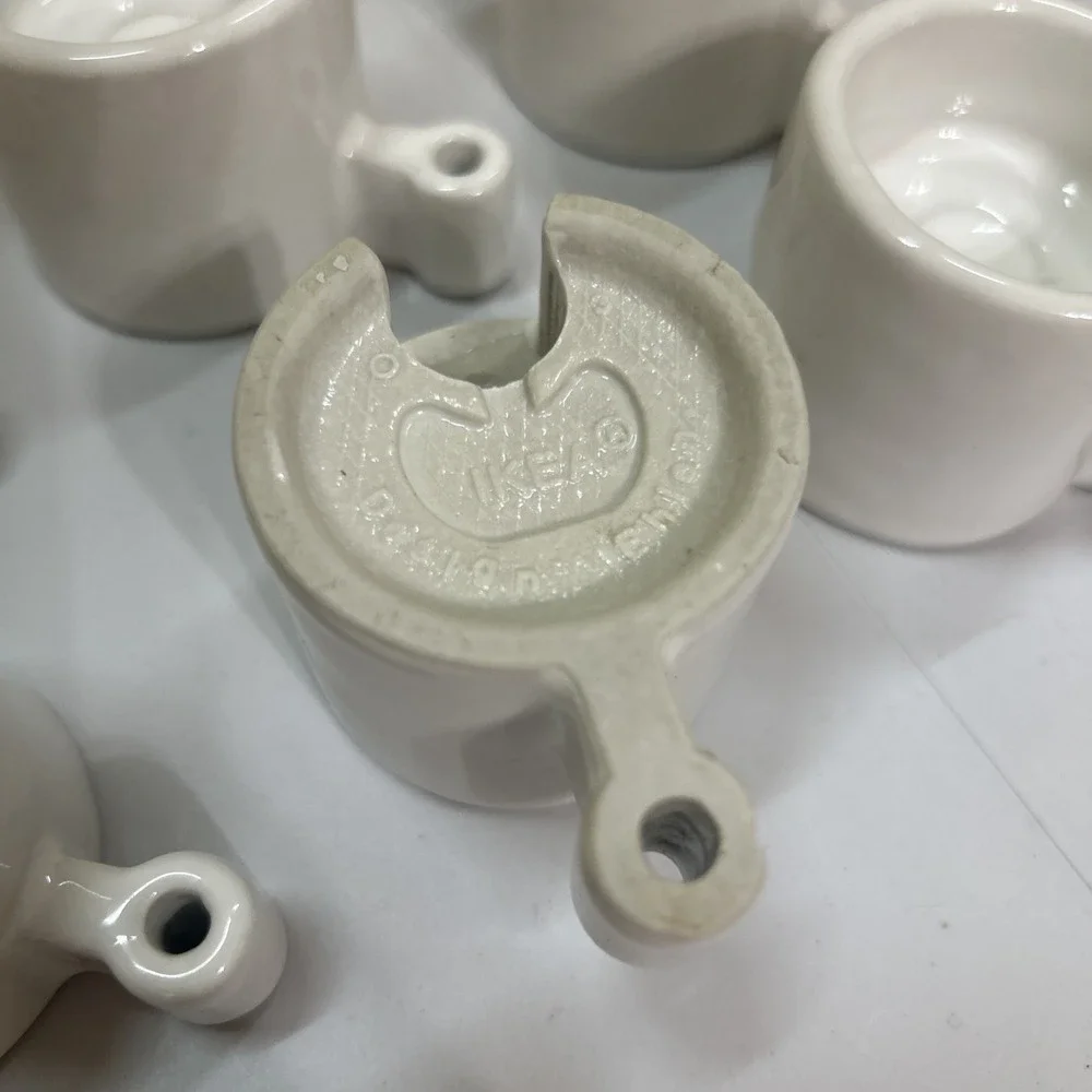 IKEA Set Of 8 Candle Holder, Tealight holder small off white E1-11 Ceramic Ehlen